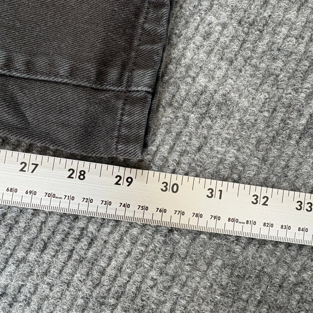 Calvin Klein Jeans Mens 34 Relaxed Straight Faded Black Denim Pants 34x30